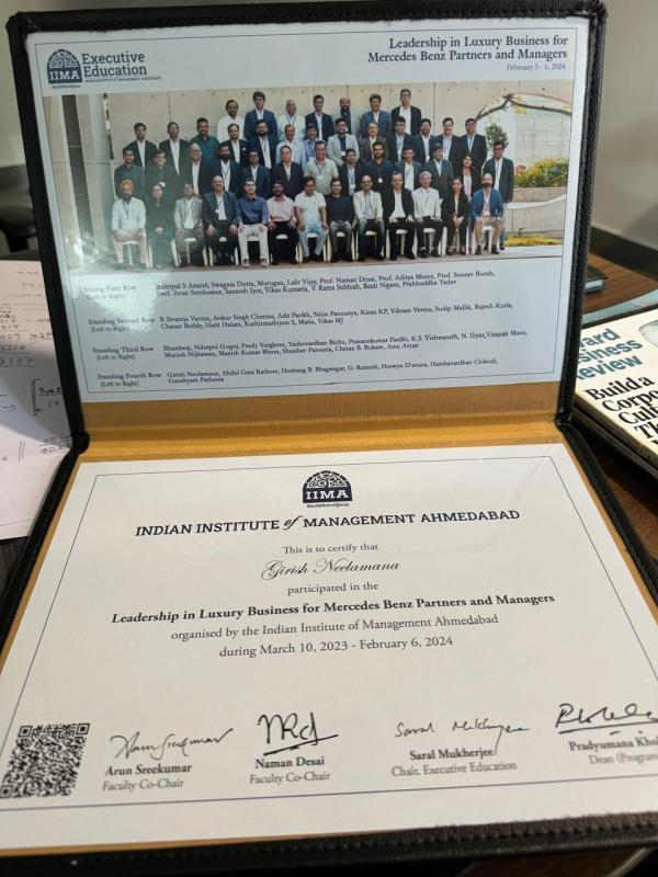 Leadership in Luxury Business certificate