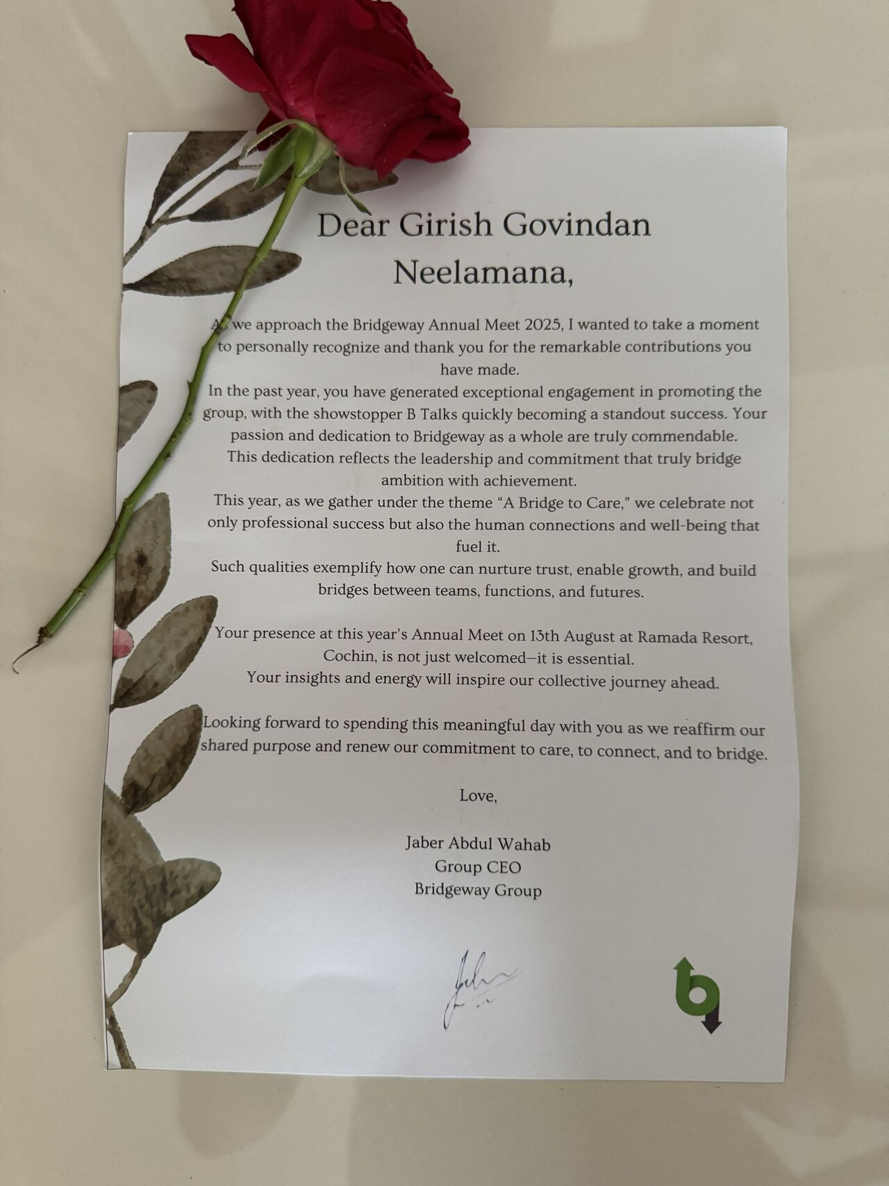 Recognition for creating engagement