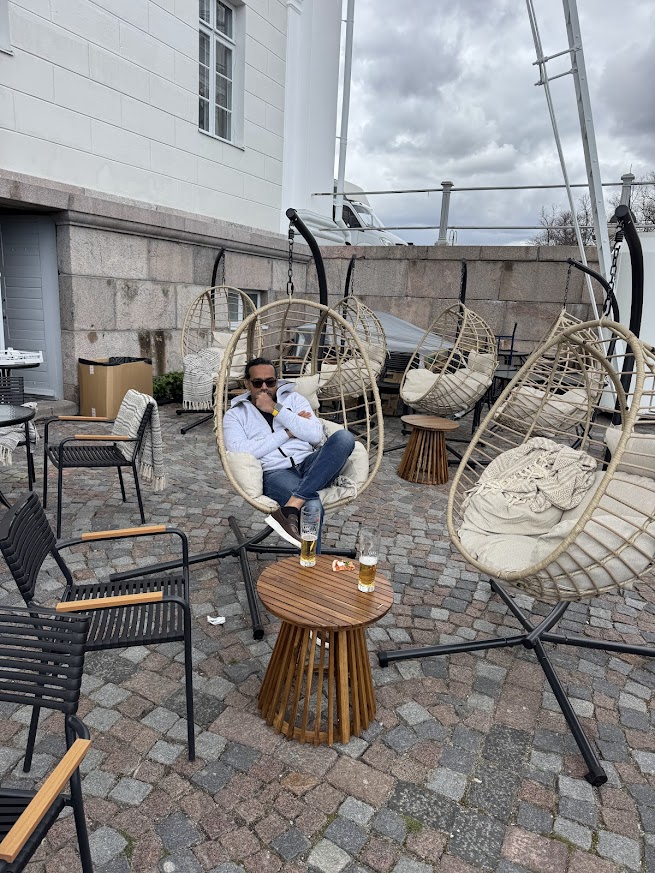 A courtyard in Northern Europe